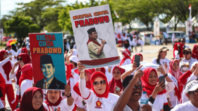 Ramai Suara ‘Prabowo Presiden’ di Event Zumba Gerindra di Bombana