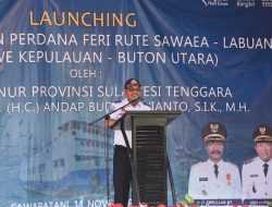 Penyeberangan Perdana Feri Rute Sawea-Labuan Resmi Dilaunching