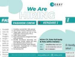 Info Loker: NOBBY Kendari I Buka Rekruitmen Posisi Fashion Crew