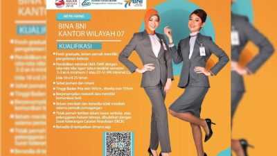 Program Magang BINA BNI Kantor Wilayah 07 Dibuka, Cek Persyaratannya
