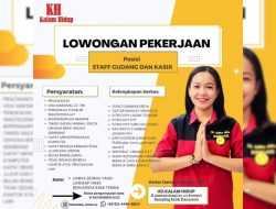 Info Loker: UD Kalam Hidup Buka Rekrutmen Posisi Staff Gudang dan Kasir