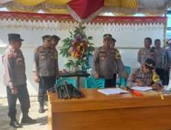 Cek Pos Pam, Wakapolres Wakatobi Ajak Masyakarat Jaga Kondusifitas