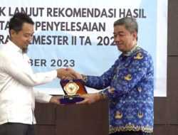 Presentase Tindak Lanjut Tertinggi se-Sultra, Pemkot Kendari Diganjar Penghargaan