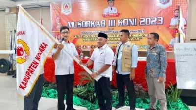 Andi Zulkarnain Terpilih Jadi Ketua KONI Kolaka Periode 2023-2027