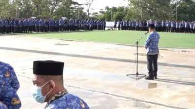 Pj Wali Kota Kendari Peringatkan ASN yang Malas Ikut Apel Gabungan