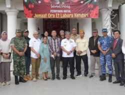 Kunjungi Gereja di Kendari, Pj Gubernur Sultra Pastikan Perayaan Natal Berjalan Lancar