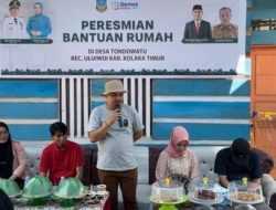 Bupati Koltim Resmikan Bantuan Rumah untuk Korban Angin Puting Beliung