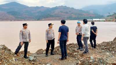 Polres Konawe Utara Patroli Ilegal Mining di Blok Marombo