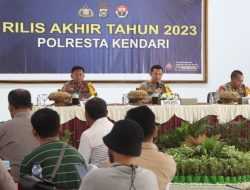 Polresta Kendari Tangani 927 Kasus Tindak Pidana Sepanjang 2023