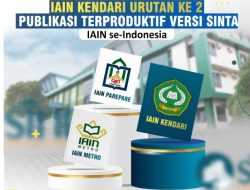 IAIN Kendari Peringkat II se-Indonesia, Kampus dengan Publikasi SINTA Terproduktif
