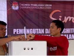 Uji Coba Aplikasi Sirekap, KPU Kolut Gelar Simulasi Pemungutan Suara Pemilu 2024