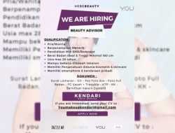 Y.O.U Beauty Buka Rekrutmen Posisi Beauty Advisor, Penempatan Kota Kendari