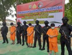 Polda Sultra Musnahkan 1,39 Kg Barang Bukti Narkoba