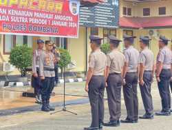 22 Personel Polres Bombana Naik Pangkat