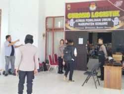 Kapolres Konawe Tinjau Penyortiran Surat Suara Pemilu 2024