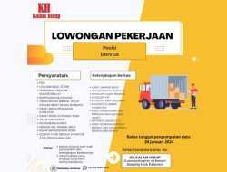 Info Loker: UD Kalam Hidup Buka Rekrutmen Posisi Driver