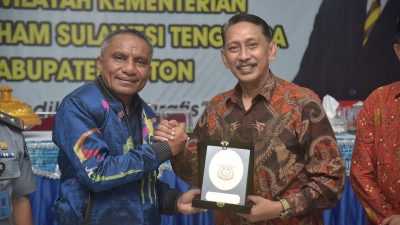 Pj Bupati Buton Terima Kunjungan Kerja Kanwil Kemenkumham Sultra