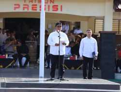 Pimpin Gelar Pasukan Pengamanan Pemilu 2024, Pj Gubernur Sultra Ingatkan 3 Hal Ini