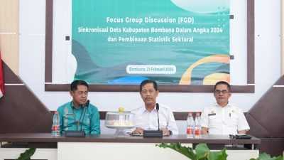 Pemkab-BPS Sinkronisasi Data Bombana dalam Angka 2024