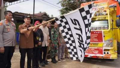 Bupati Kolaka Timur Lepas Pendistribusian Logistik Pemilu 2024