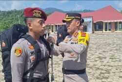 Kapolres Konut Larang Personel Bawa Senpi Saat Pengamanan TPS Pemilu 2024