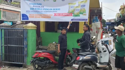 Antisipasi Harga Beras di Atas HET, Satgas Pangan Kendari Gencar Pasang Spanduk Aduan