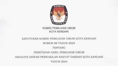 Ini Daftar 35 Anggota DPRD Kota Kendari Periode 2024-2029