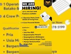 Lowongan Kerja Operator dan Crew Pencetak Batako di Djavino Group, Simak Kualifikasinya!
