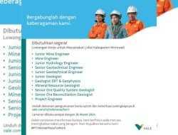 PT Vale Buka Loker Sejumlah Posisi untuk Masyarakat Lokal Morowali, Cek Syaratnya!