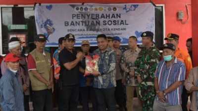 KSOP Kelas II Kendari Salurkan Bantuan Bencana Banjir