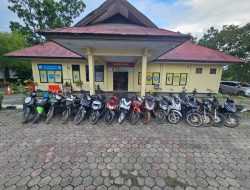 Polsek Baruga Sita 16 Sepeda Motor dari 2 Pelaku Curanmor