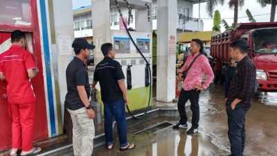 Unit Tipidter Satreskrim Polresta Kendari Sidak SPBU, Pastikan Stok BBM Aman Jelang Idul Fitri