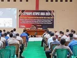 Wakapolres Wakatobi Pimpin Latihan Pra Operasi Pengamanan Idul Fitri 2024