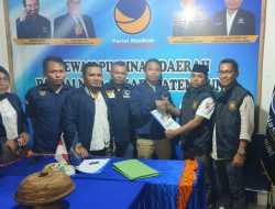 Setelah Daftar PDIP, Rajiun Tumada Kembalikan Formulir di Pastai Nasdem