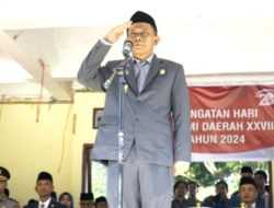 Sekda Kolut Pimpin Upacara Hari Otonomi Daerah ke-28