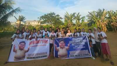 Maju Pilwali, Yudhianto Mahardika Dapat Dukungan Persatuan Emak-emak Gemoy Kendari