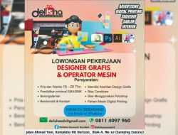 Delisha Souvenir Kendari Buka Rekrutmen Posisi Designer Grafis dan Operator Mesin