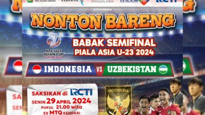 Kerjasama dengan MNC Group, Dispar Sultra Bakal Gelar Nobar Semifinal Piala Asia U-23 2024