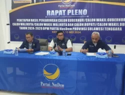 NasDem Plenokan Hasil Penjaringan Bakal Calon Wali Kota Kendari, Ini 8 Namanya