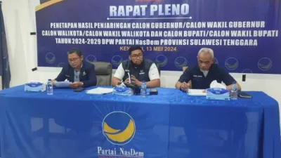 Ini 9 Nama Cagub dan Cawagub yang Diusulkan DPW NasDem Sultra ke DPP