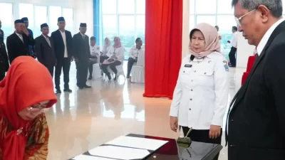 Perubahan Nomenklatur, 35 Pejabat Lingkup Pemkot Kendari Dilantik