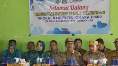 Tim Penilai Tinjau Lomba Desa Tingkat Kabupaten Kolaka Timur