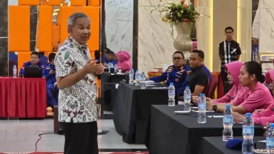 Dr Aqua Dwipayana Sharing Komunikasi dengan Jajaran Ditpolairud Polda Sultra