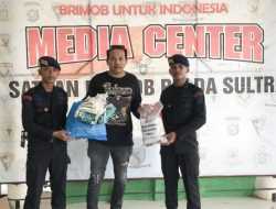 Jumat Berkah, Brimob Polda Sultra Berbagi Bersama Insan Pers