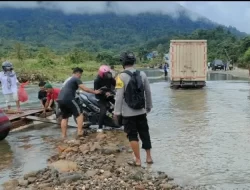 Jalan Trans Sulawesi Konut-Morowali Kembali Terendam Banjir