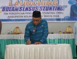 TPPS Kolut Luncurkan Bulan Sensus Stunting Sebagai Upaya Penurunan Angka Stunting