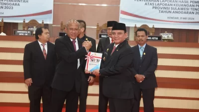 Pemprov Sultra Raih Opini Wajar Tanpa Pengecualian dari BPK RI