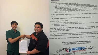 Bacalon Wali Kota Kendari Yudhianto Mahardika Terima Surat Tugas DPP Perindo