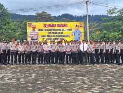 Kapolres Konut Pimpin Upacara Penerimaan 51 Siswa Latihan Kerja SPN Polda Sultra