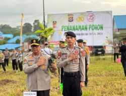 Sambut Hari Bhayangkara ke-78, Polda Sultra Tanam 780 Pohon di Kawasan Nanga-nanga